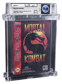 1993 SEGA Genesis "Mortal Kombat" Sealed Video Game - WATA 9.8/A++